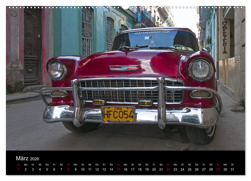 On the road in Cuba (CALVENDO Premium Wandkalender 2026)