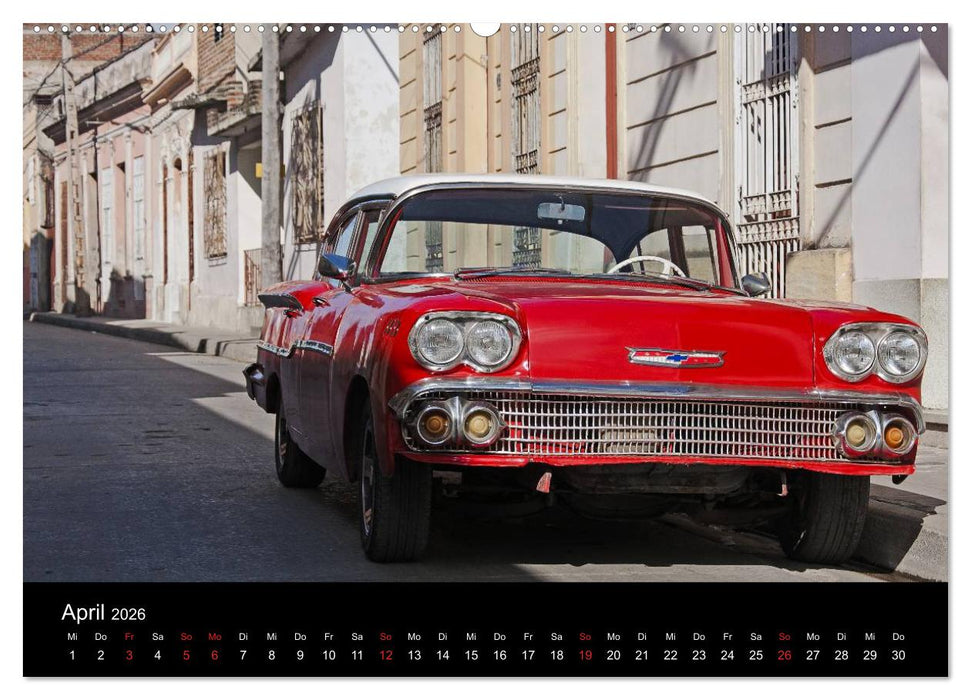 On the road in Cuba (CALVENDO Premium Wandkalender 2026)