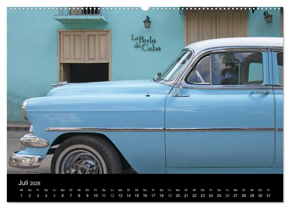 On the road in Cuba (CALVENDO Premium Wandkalender 2026)