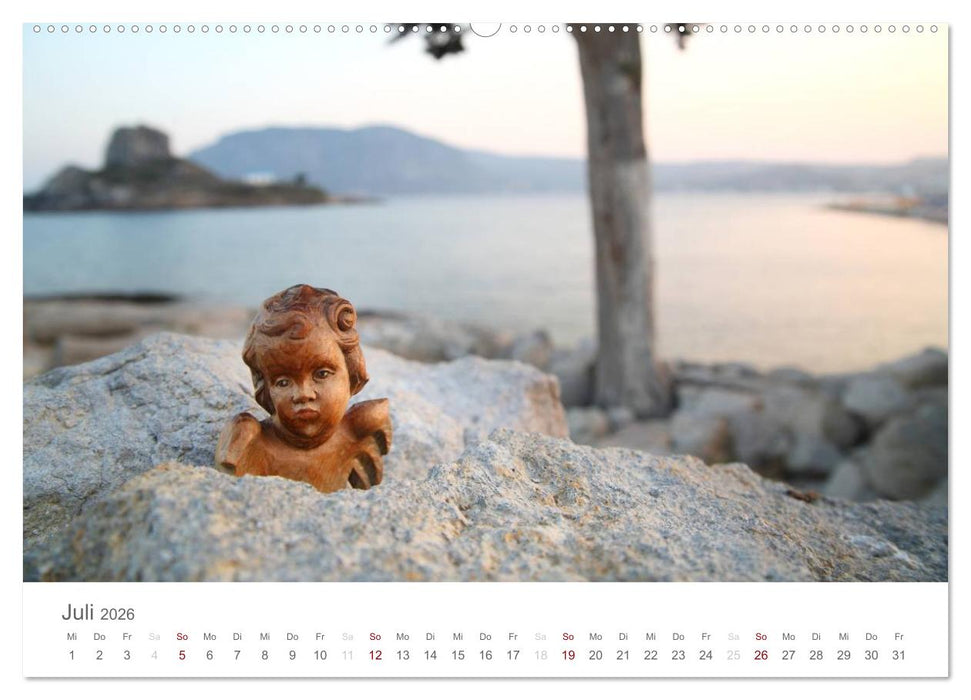 Engel in Haus und Garten (CALVENDO Premium Wandkalender 2026)