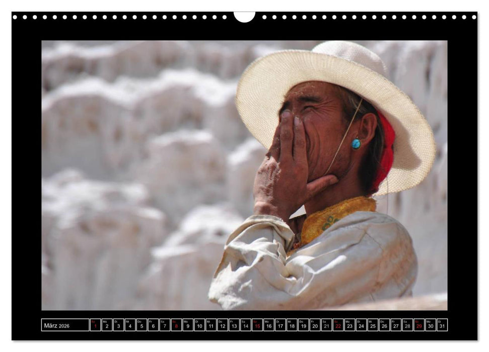 Gesichter Tibets (CALVENDO Wandkalender 2026)