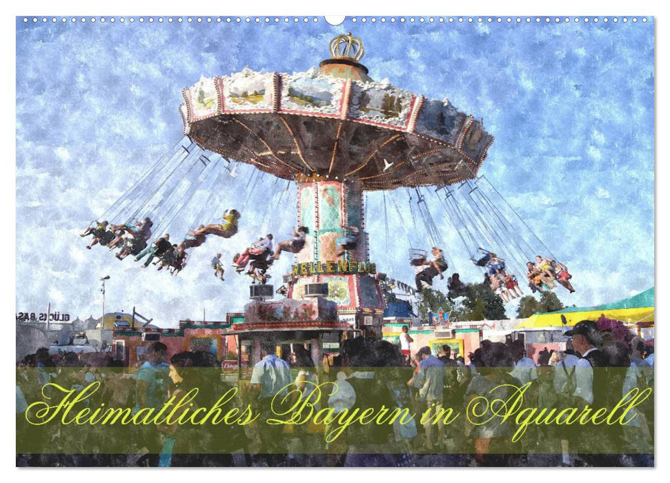 Heimatliches Bayern in Aquarell (CALVENDO Wandkalender 2026)