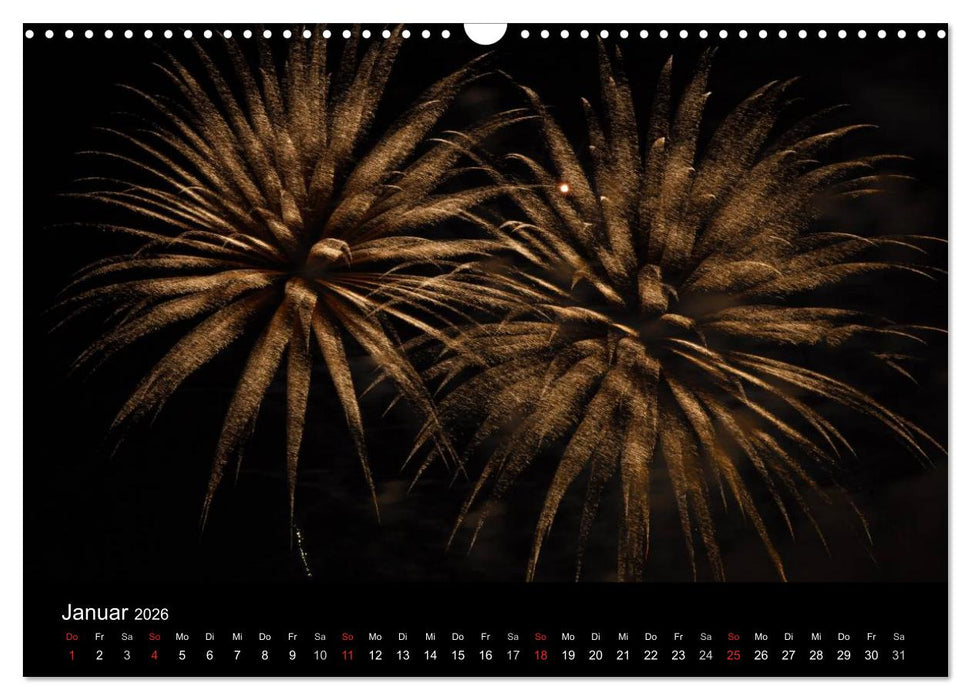 Feuerwerk (CALVENDO Wandkalender 2026)