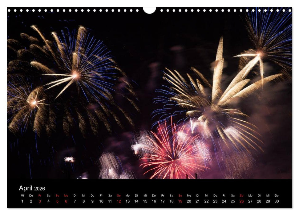 Feuerwerk (CALVENDO Wandkalender 2026)