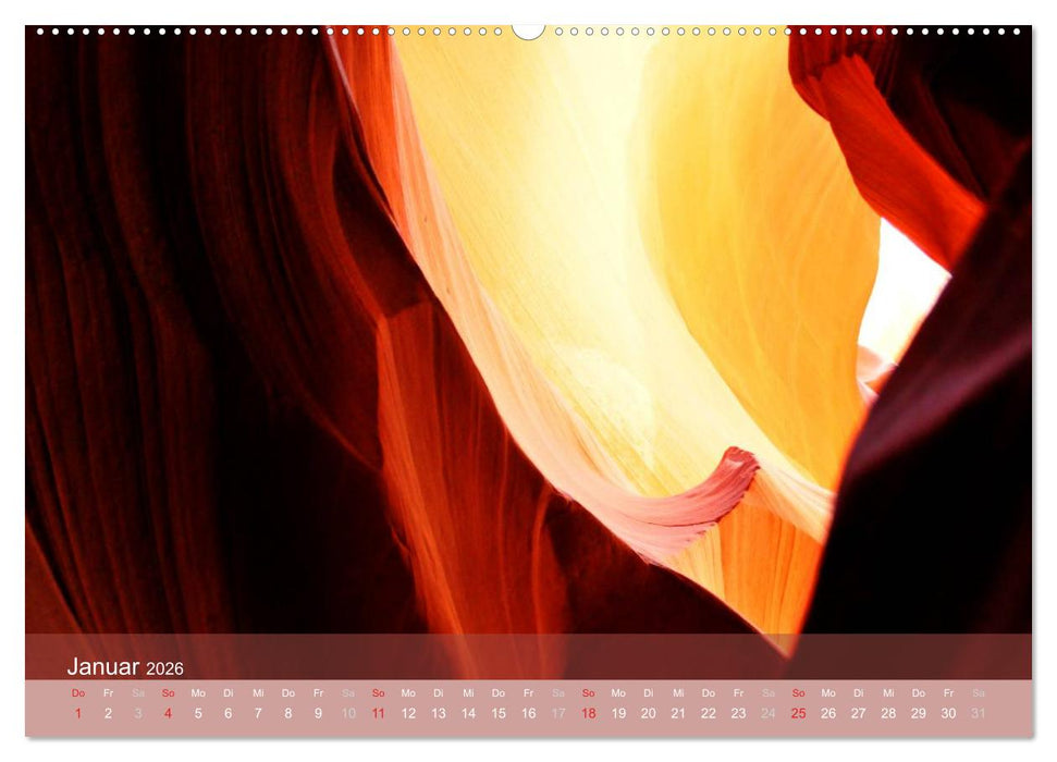 Der Antelope Canyon (CALVENDO Wandkalender 2026)