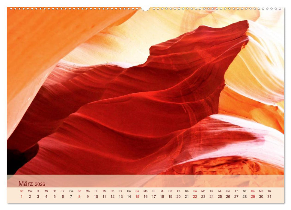 Der Antelope Canyon (CALVENDO Wandkalender 2026)
