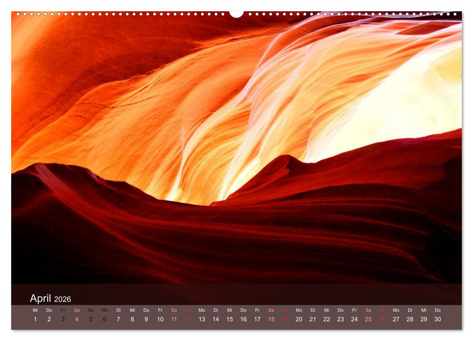 Der Antelope Canyon (CALVENDO Wandkalender 2026)