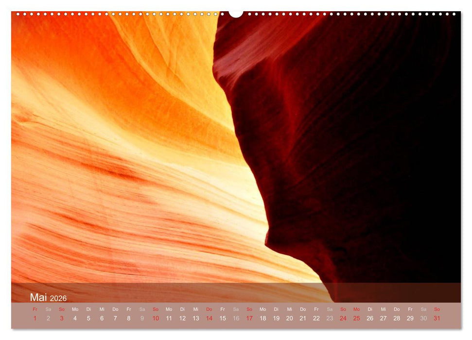 Der Antelope Canyon (CALVENDO Wandkalender 2026)