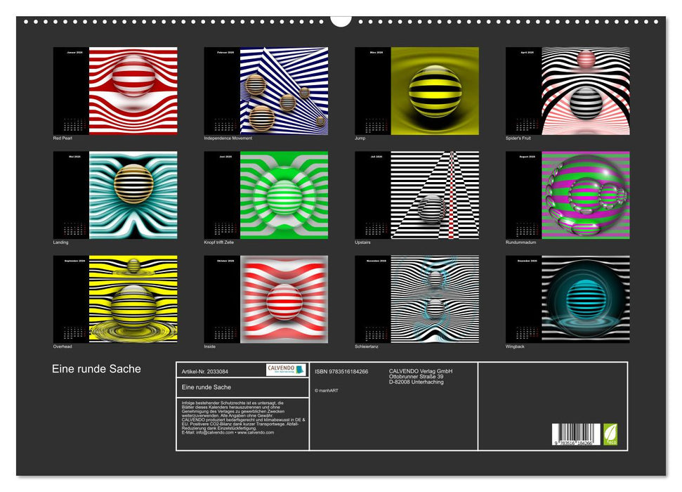 Eine runde Sache (CALVENDO Wandkalender 2026)
