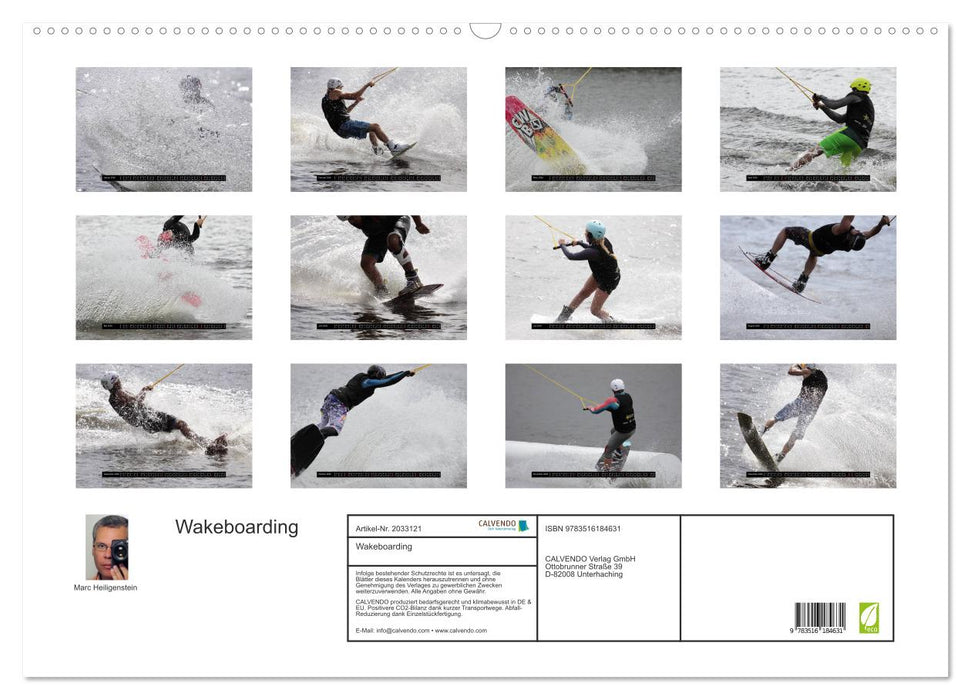 Wakeboarding (CALVENDO Wandkalender 2026)