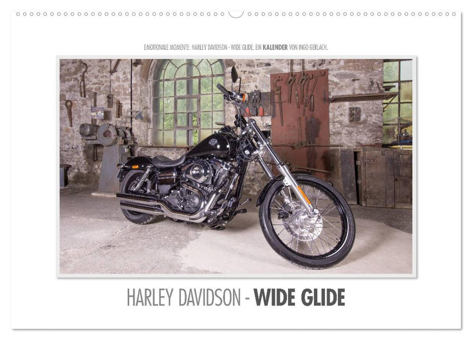Emotionale Momente: Harley Davidson - Wide Glide (CALVENDO Wandkalender 2026)