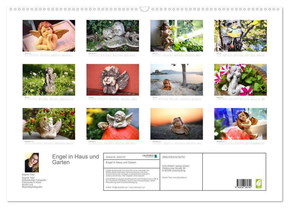 Engel in Haus und Garten (CALVENDO Wandkalender 2026)