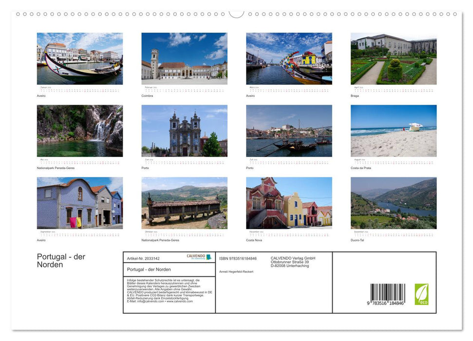 Portugal - der Norden (CALVENDO Premium Wandkalender 2026)