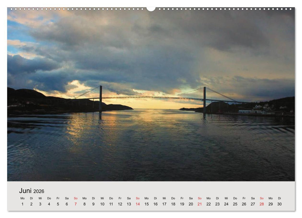 Mit den Hurtigruten unterwegs (CALVENDO Premium Wandkalender 2026)