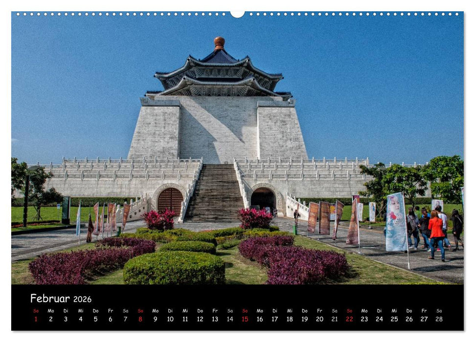 Taipeh, Metropole zwischen Tradition und Moderne. (CALVENDO Wandkalender 2026)