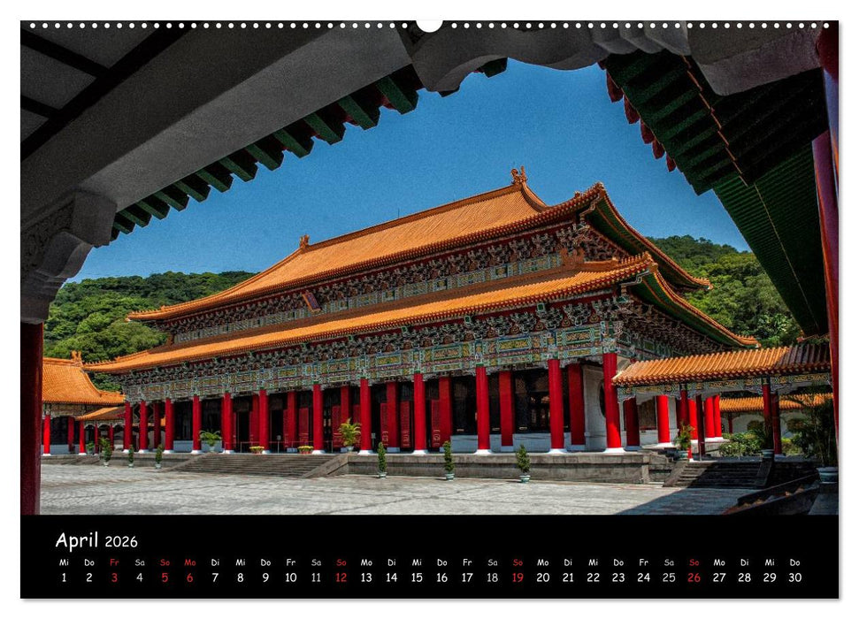 Taipeh, Metropole zwischen Tradition und Moderne. (CALVENDO Wandkalender 2026)