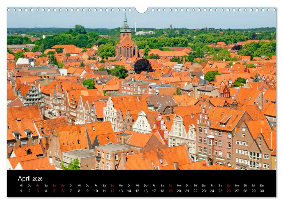 Hansestadt Lüneburg und Lüneburger Heide (CALVENDO Wandkalender 2026)