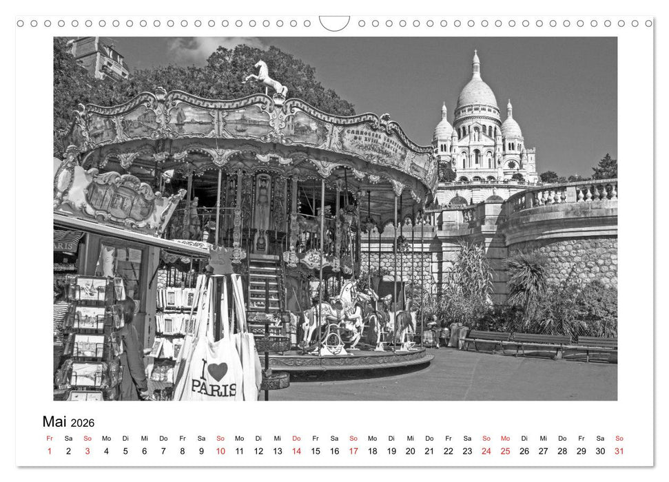 Paris vive la métropole (CALVENDO Wandkalender 2026)