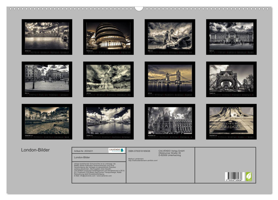 London-Bilder (CALVENDO Wandkalender 2026)