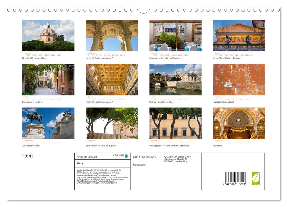 Rom (CALVENDO Wandkalender 2026)