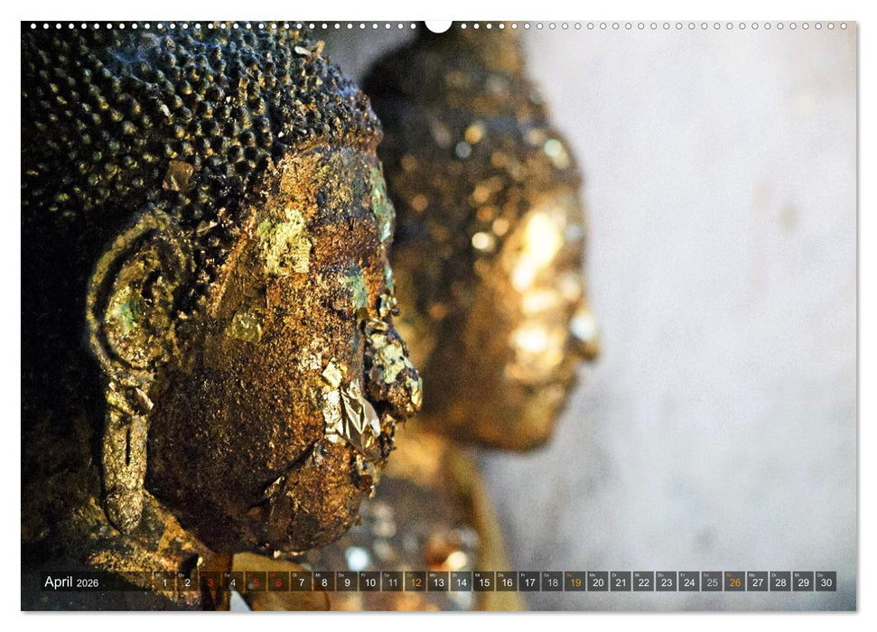 Buddhas tief im Fels (CALVENDO Wandkalender 2026)