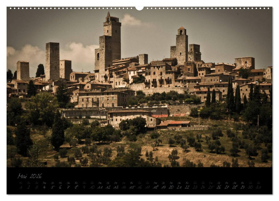 Die bezaubernde Toskana (CALVENDO Premium Wandkalender 2026)