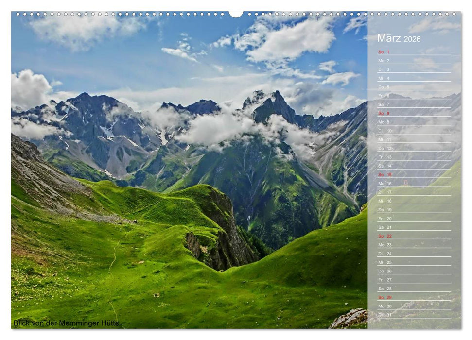 Alpenüberquerung (CALVENDO Premium Wandkalender 2026)