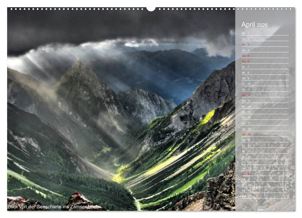 Alpenüberquerung (CALVENDO Premium Wandkalender 2026)