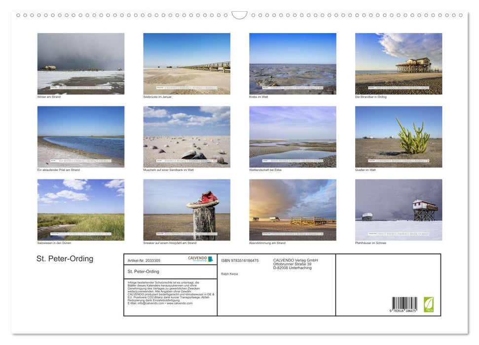 St. Peter-Ording (CALVENDO Wandkalender 2026)