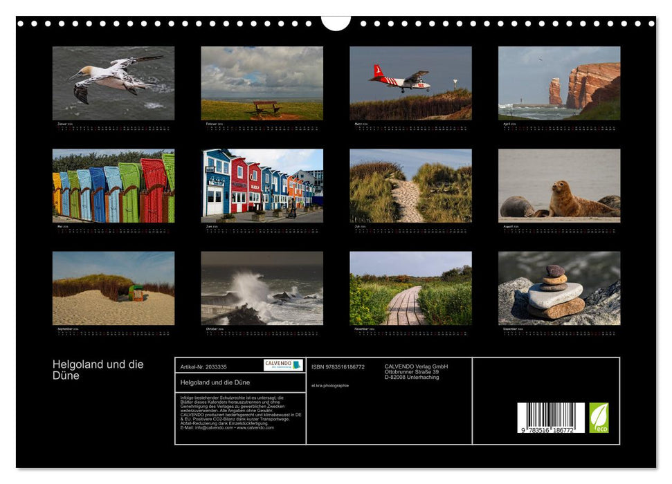 Helgoland und die Düne (CALVENDO Wandkalender 2026)