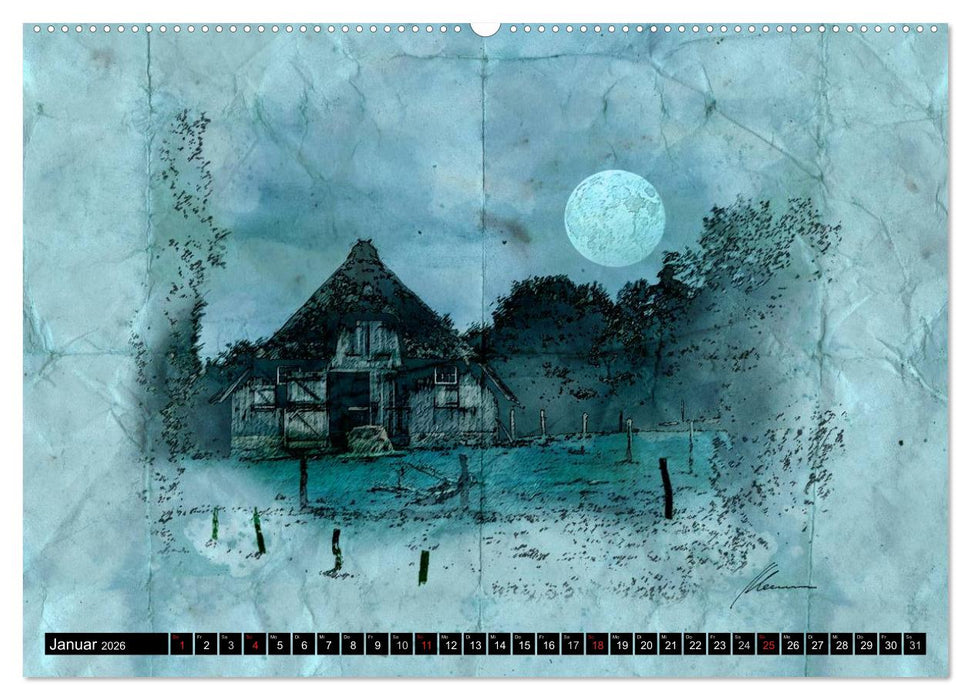 Lüneburger Skizzen (CALVENDO Wandkalender 2026)