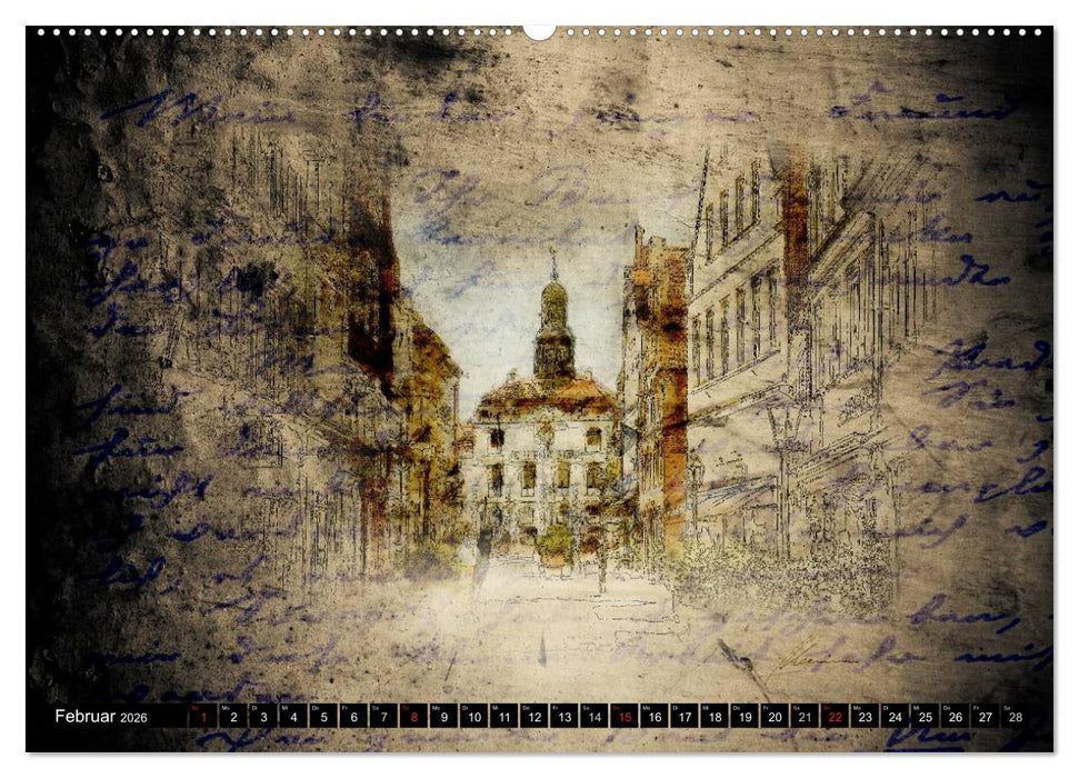 Lüneburger Skizzen (CALVENDO Wandkalender 2026)