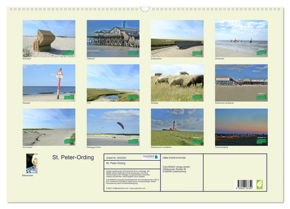 St. Peter-Ording (CALVENDO Wandkalender 2026)