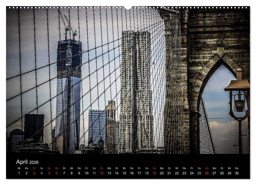 Brooklyn Bridge - New York City (CALVENDO Premium Wandkalender 2026)