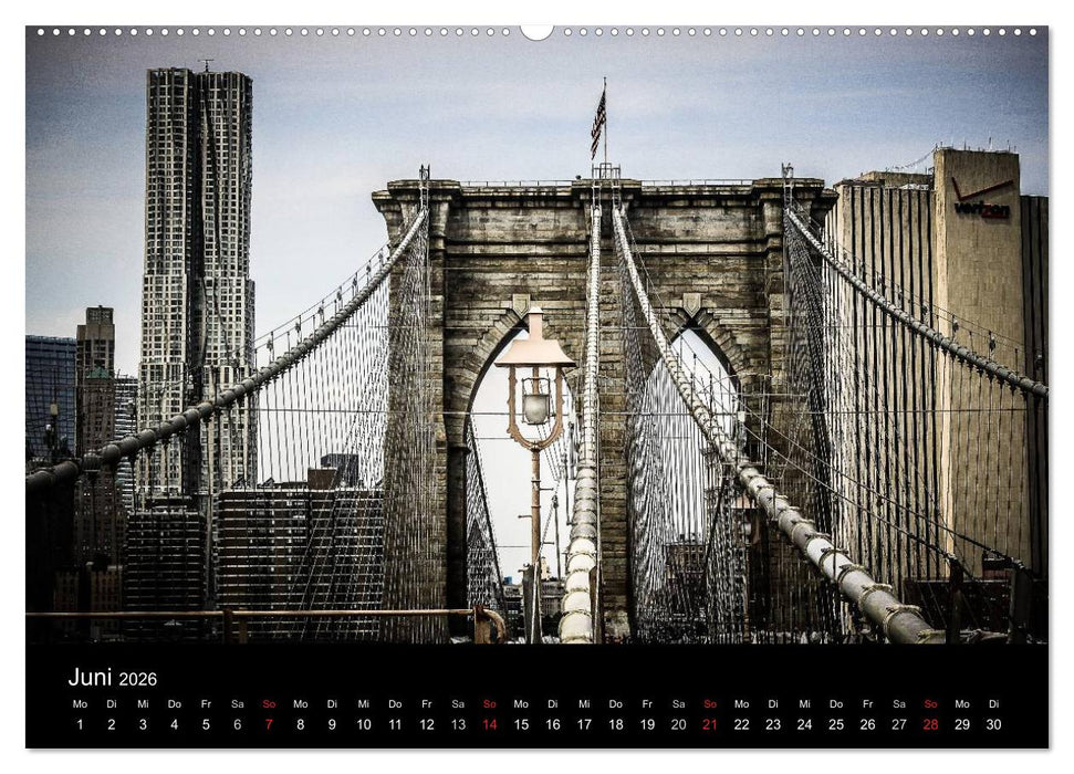 Brooklyn Bridge - New York City (CALVENDO Premium Wandkalender 2026)