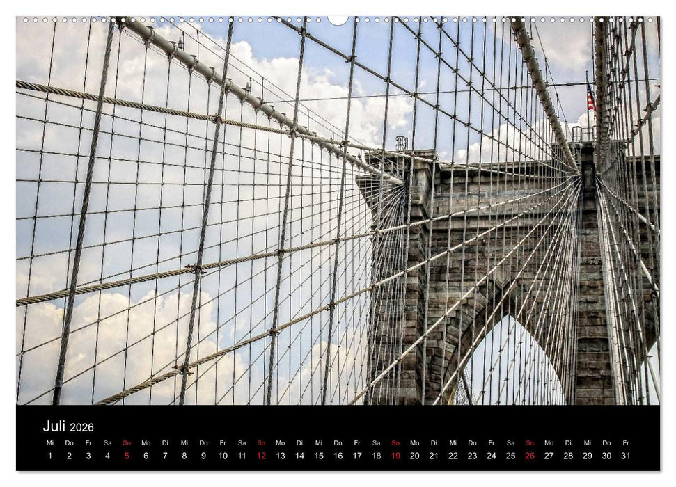 Brooklyn Bridge - New York City (CALVENDO Premium Wandkalender 2026)