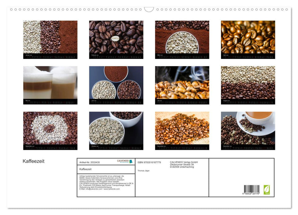 Kaffeezeit (CALVENDO Wandkalender 2026)