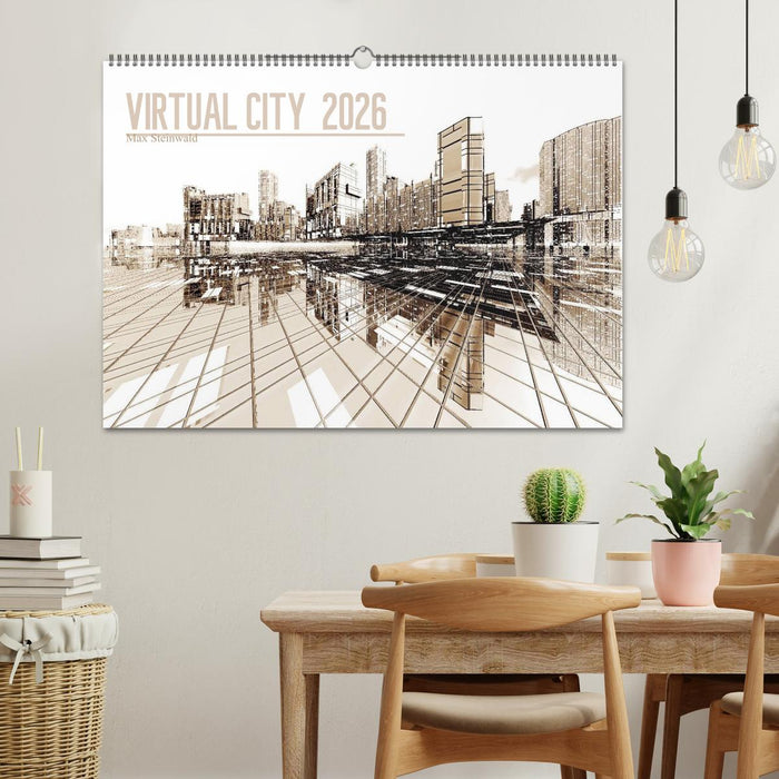 VIRTUAL CITY 2026 CH-Version (CALVENDO Wandkalender 2026)