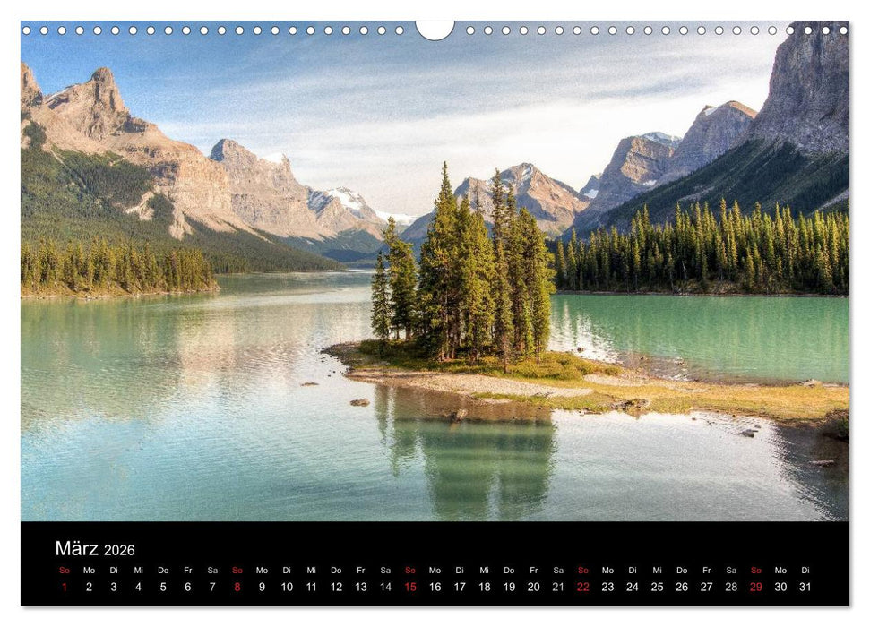 Das "grüne" Nordamerika - Kanada und USA (CALVENDO Wandkalender 2026)