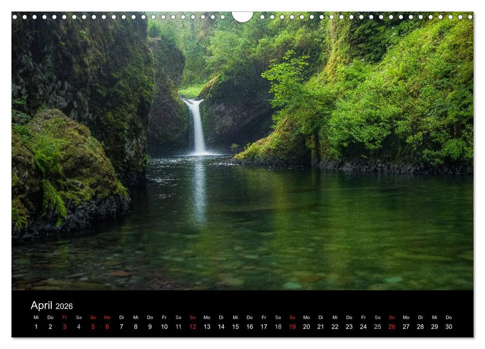 Das "grüne" Nordamerika - Kanada und USA (CALVENDO Wandkalender 2026)