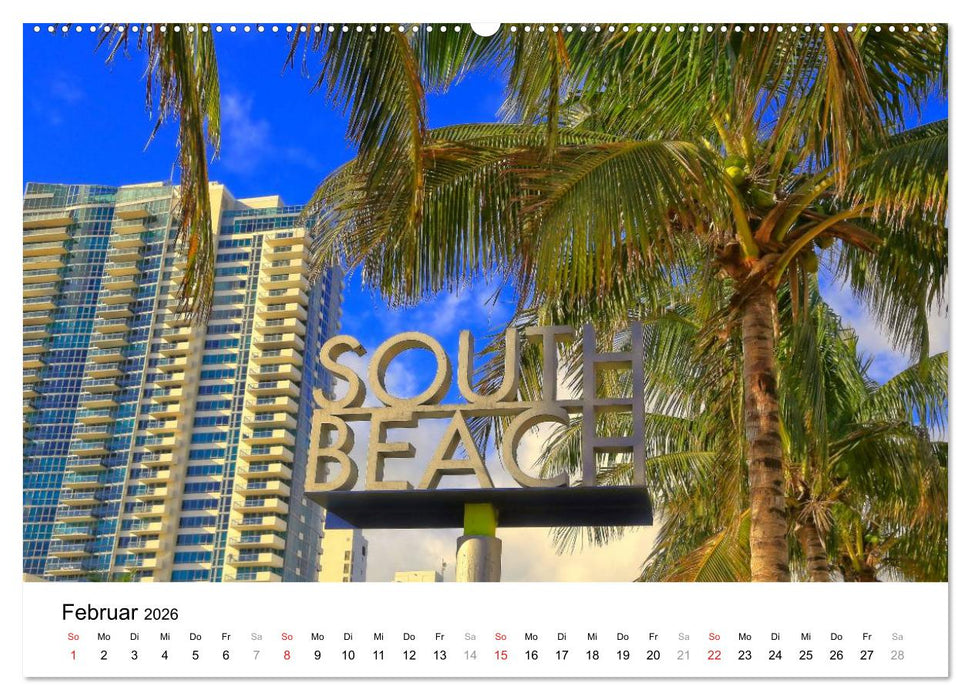 Unter der Sonne Floridas (CALVENDO Premium Wandkalender 2026)