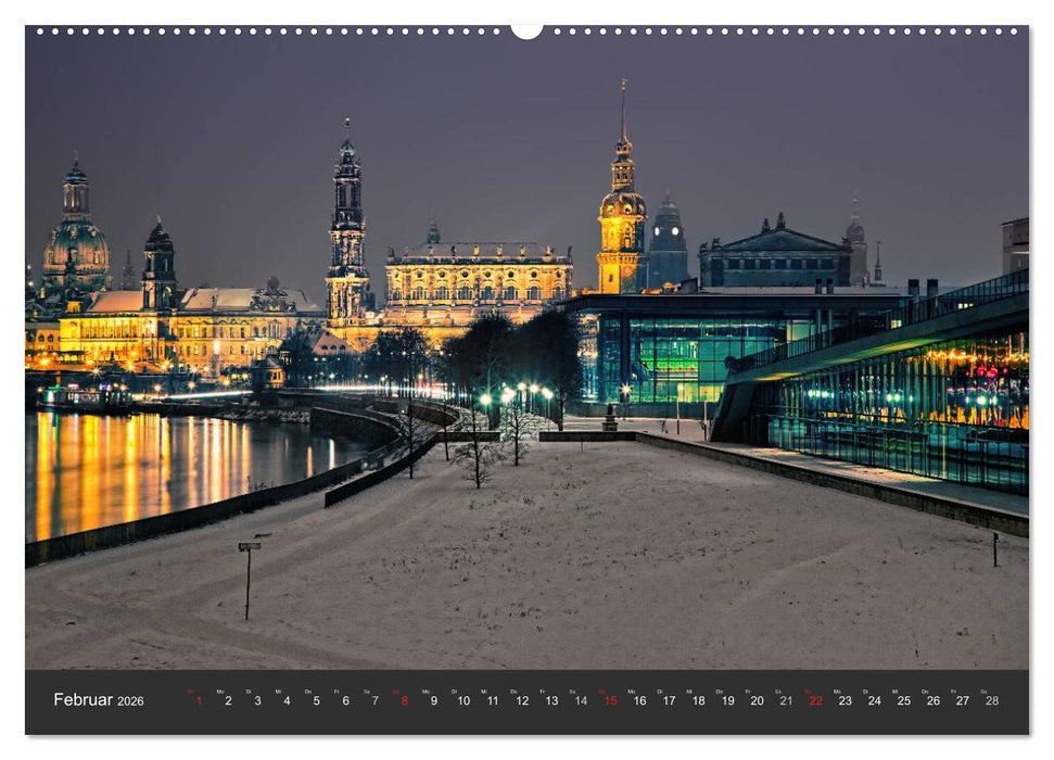 Barockstadt Dresden (CALVENDO Premium Wandkalender 2026)
