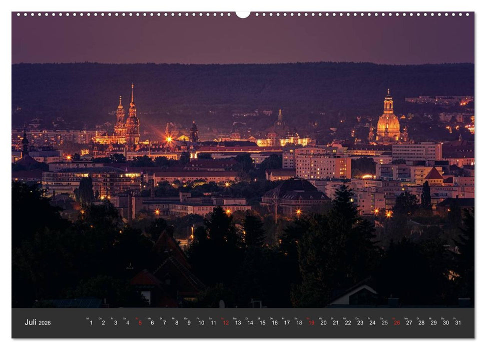Barockstadt Dresden (CALVENDO Premium Wandkalender 2026)