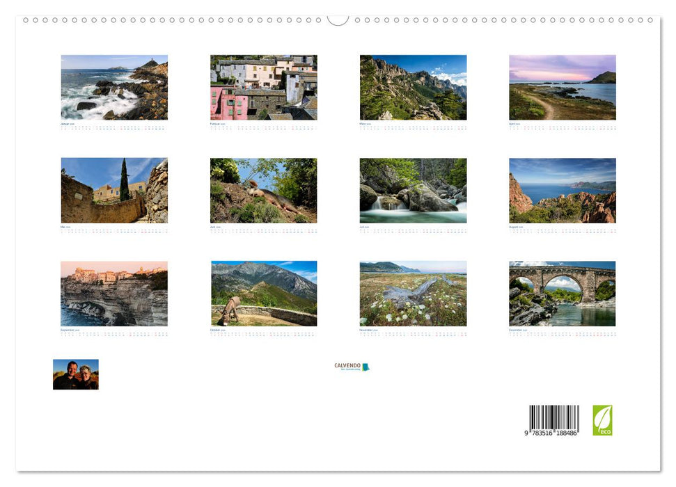 Korsika 2026 (CALVENDO Premium Wandkalender 2026)