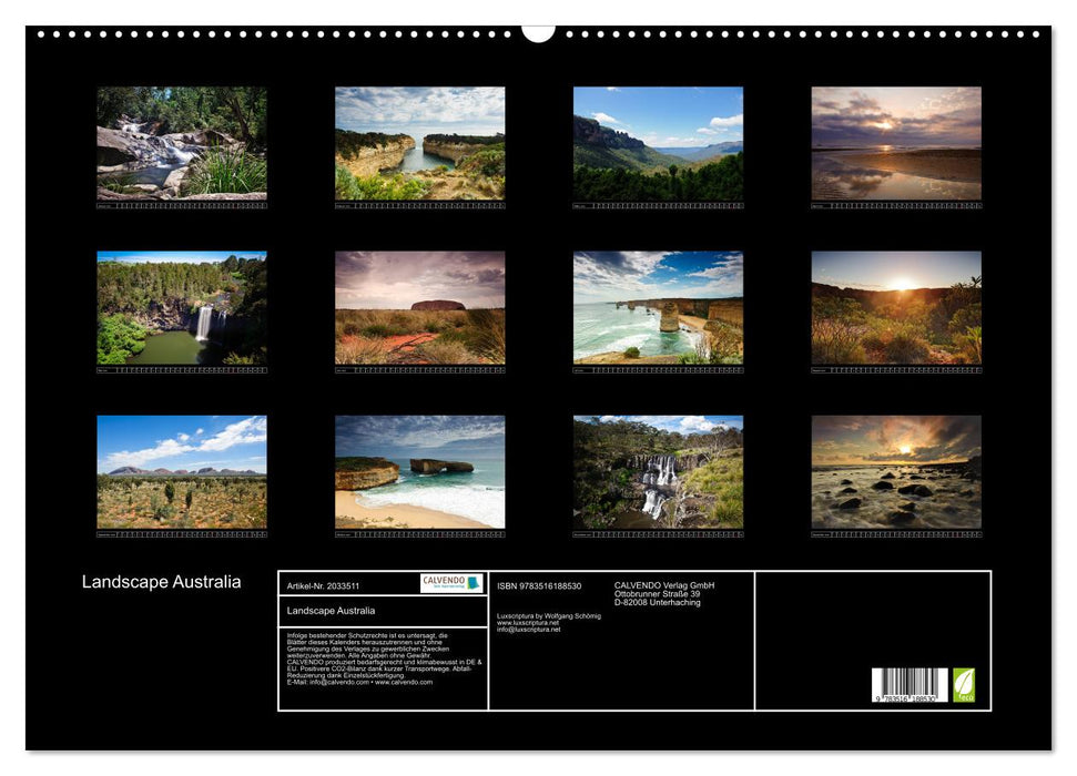 Landscape Australia (CALVENDO Wandkalender 2026)