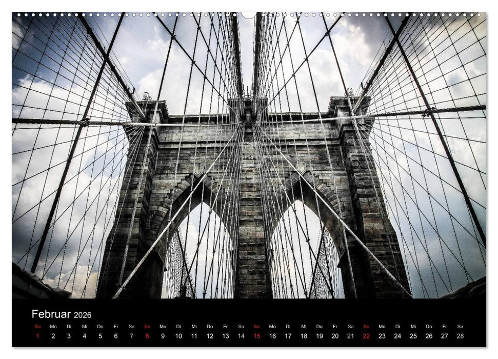Brooklyn Bridge - New York City (CALVENDO Wandkalender 2026)