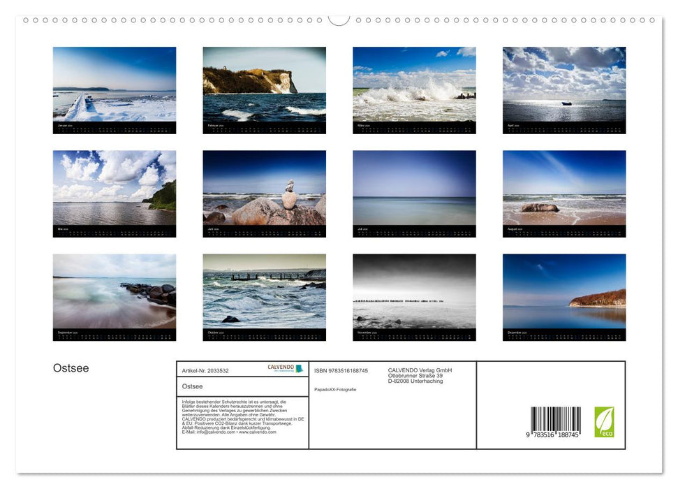 Ostsee (CALVENDO Premium Wandkalender 2026)
