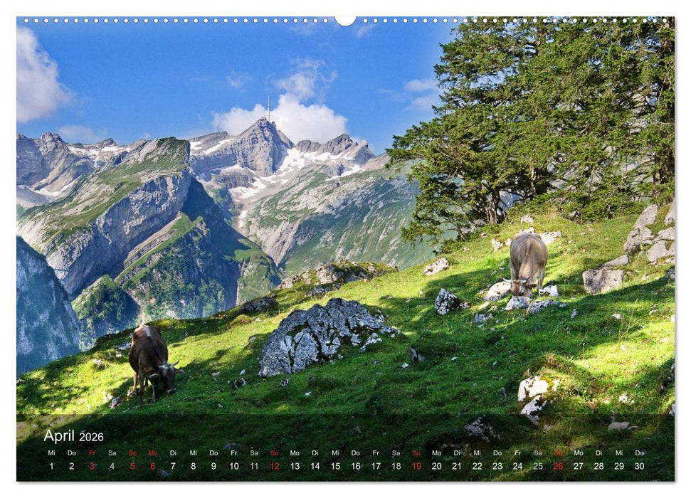 Traumhafte Bergwelten (CALVENDO Premium Wandkalender 2026)