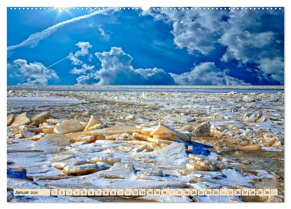 Friesland - Watt und Nordsee (CALVENDO Wandkalender 2026)