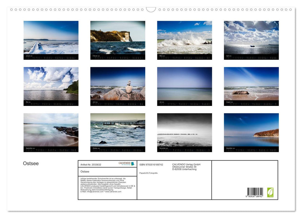 Ostsee (CALVENDO Wandkalender 2026)